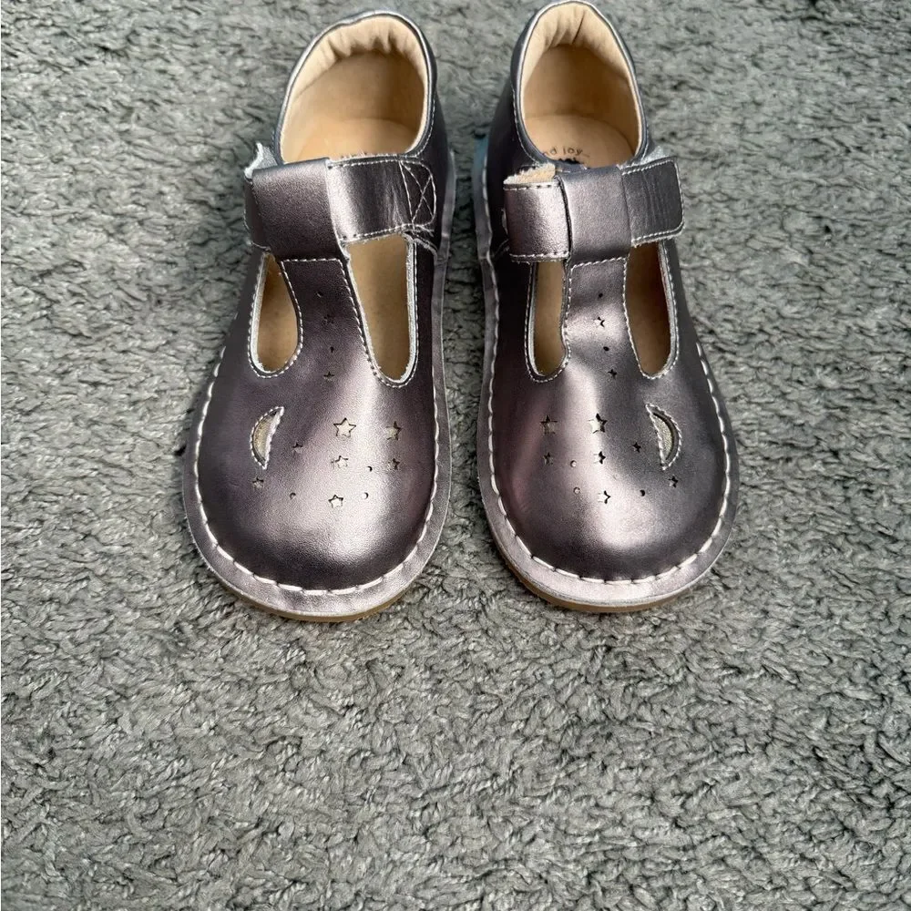 Live & Luca Mae Metallic Silver Bronze Mary Jane Sz 11